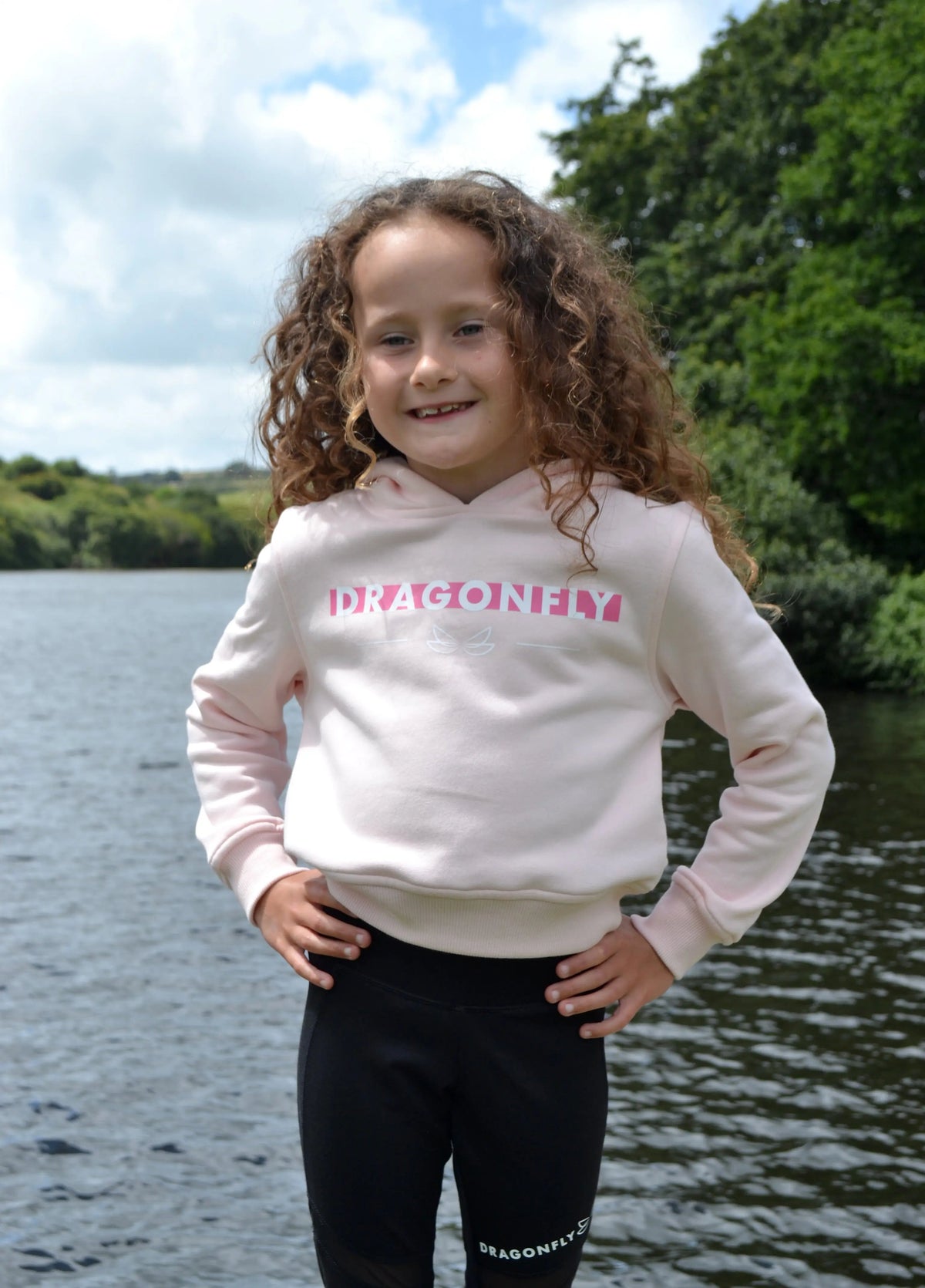 Dragonfly Cropped Pink Hoodie - Dragonfly Leotards - Children's Sportswear