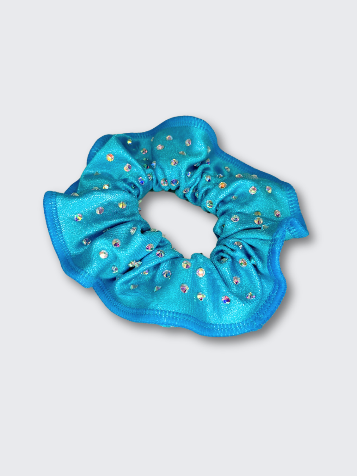 Aqua Pearl Scrunchie - Dragonfly Leotards - Gymnastics Leotards