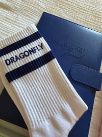 Navy Striped Socks