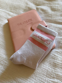 Pink Striped Socks
