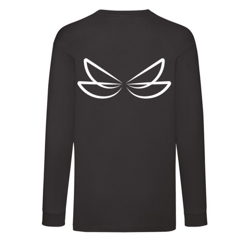 Dragonfly Unisex Long Sleeve T-shirt Black or White - Dragonfly Leotards - Children's Sportswear