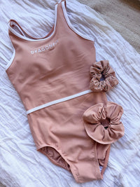 Baby Pink Ribbed - Dragonfly Leotards - Girls leotard