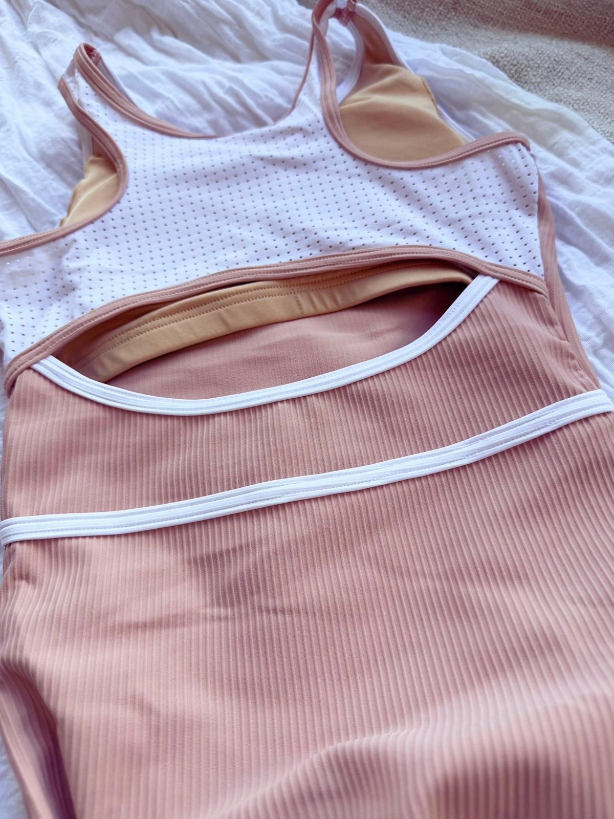 Baby Pink Ribbed - Dragonfly Leotards - Girls leotard