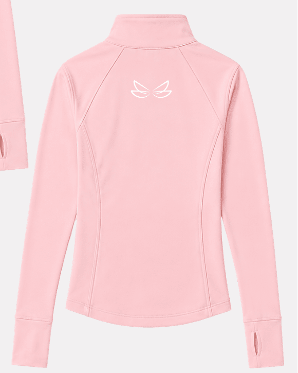 Baby Pink Ultimate Full Zip Top - Dragonfly Leotards - Sportswear