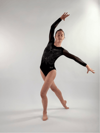 Black Long Sleeve - CLA - Dragonfly Leotards - Girls leotard