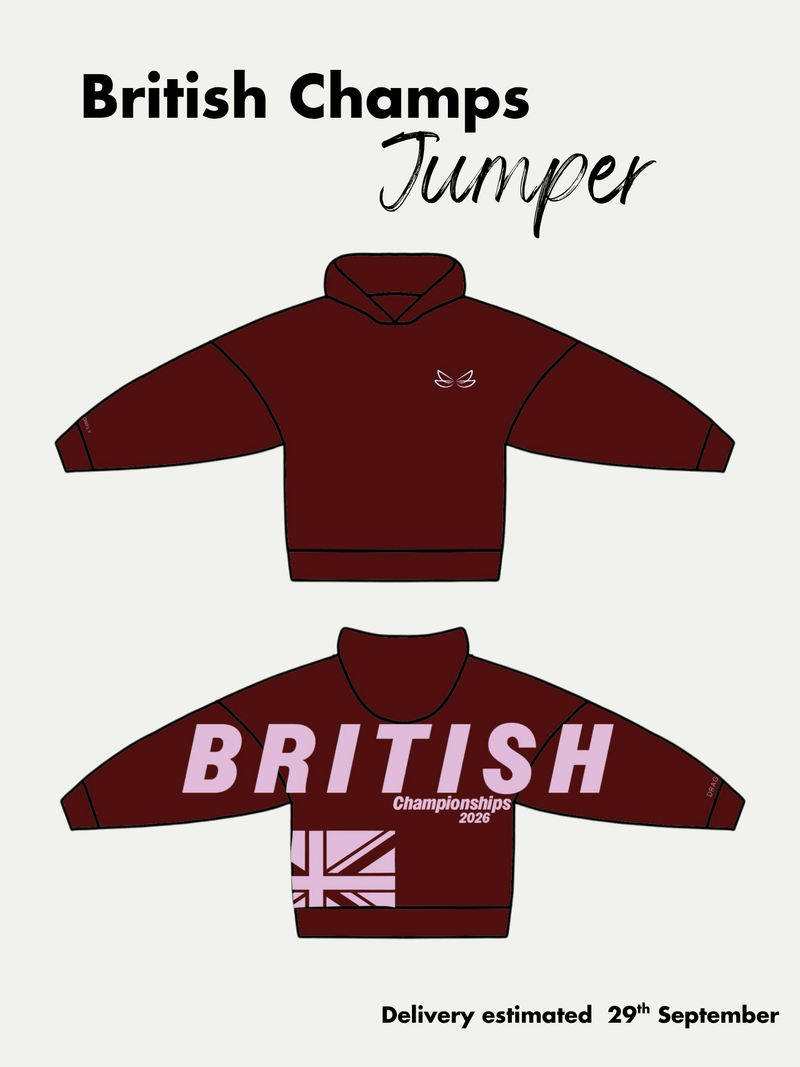 British Champs Jumper Burgundy PRE-SALE - Dragonfly Leotards - Sportswear