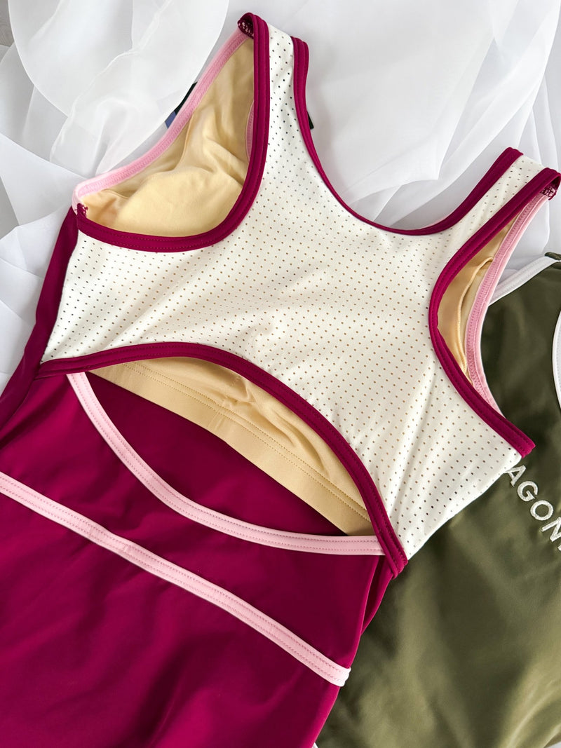 Burgundy - Dragonfly Leotards - Girls leotard