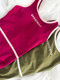 Burgundy - Dragonfly Leotards - Girls leotard