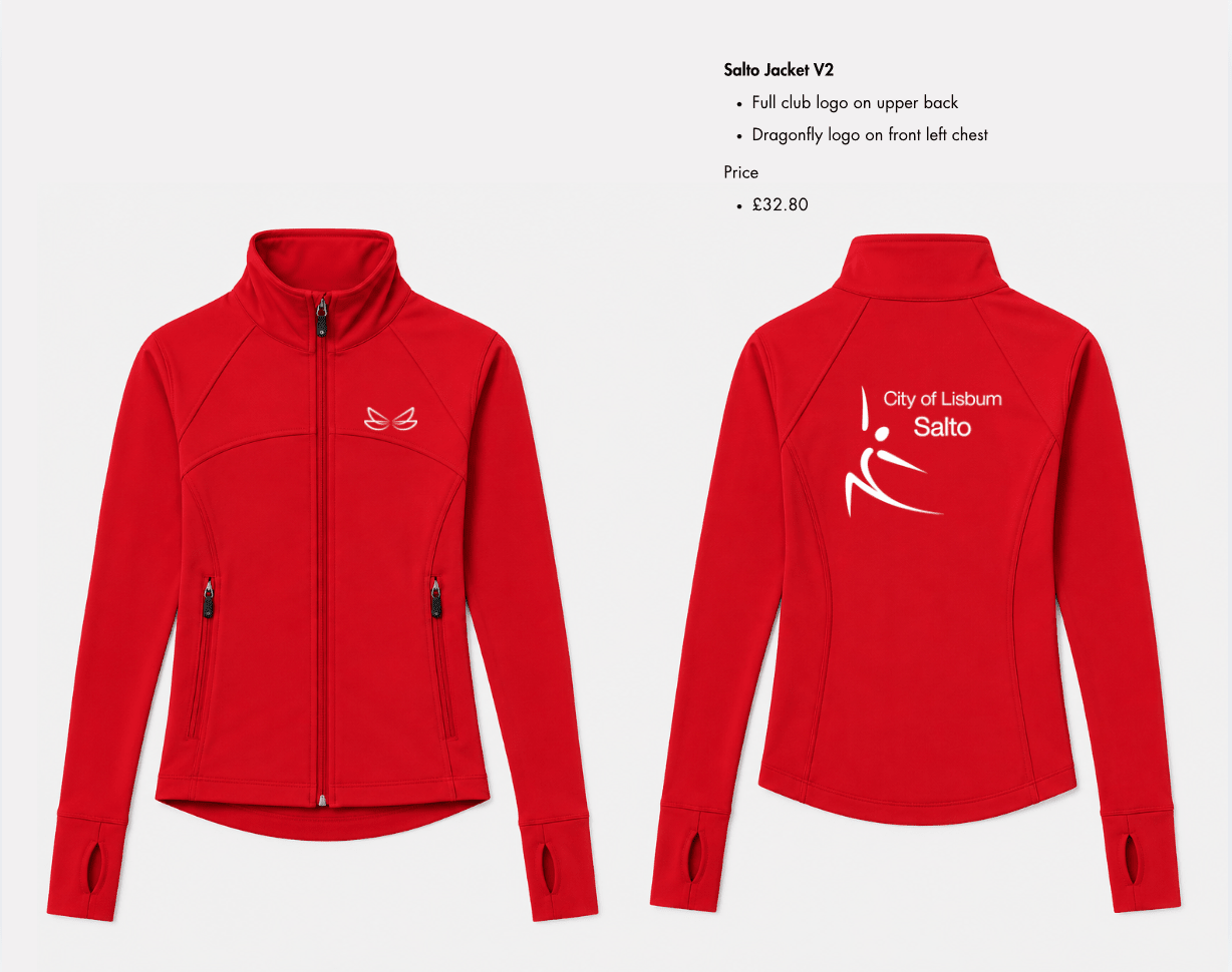 City of Lisburn - Salto Tracksuit Top - Dragonfly Leotards - Sportswear
