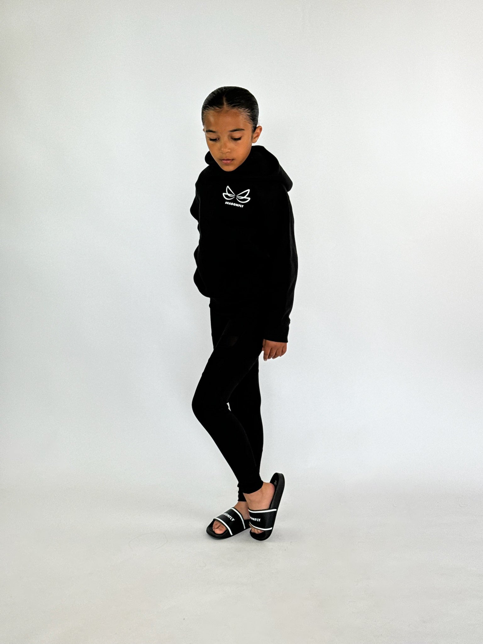 Dragonfly Base Black Hoodie - Dragonfly Leotards - 