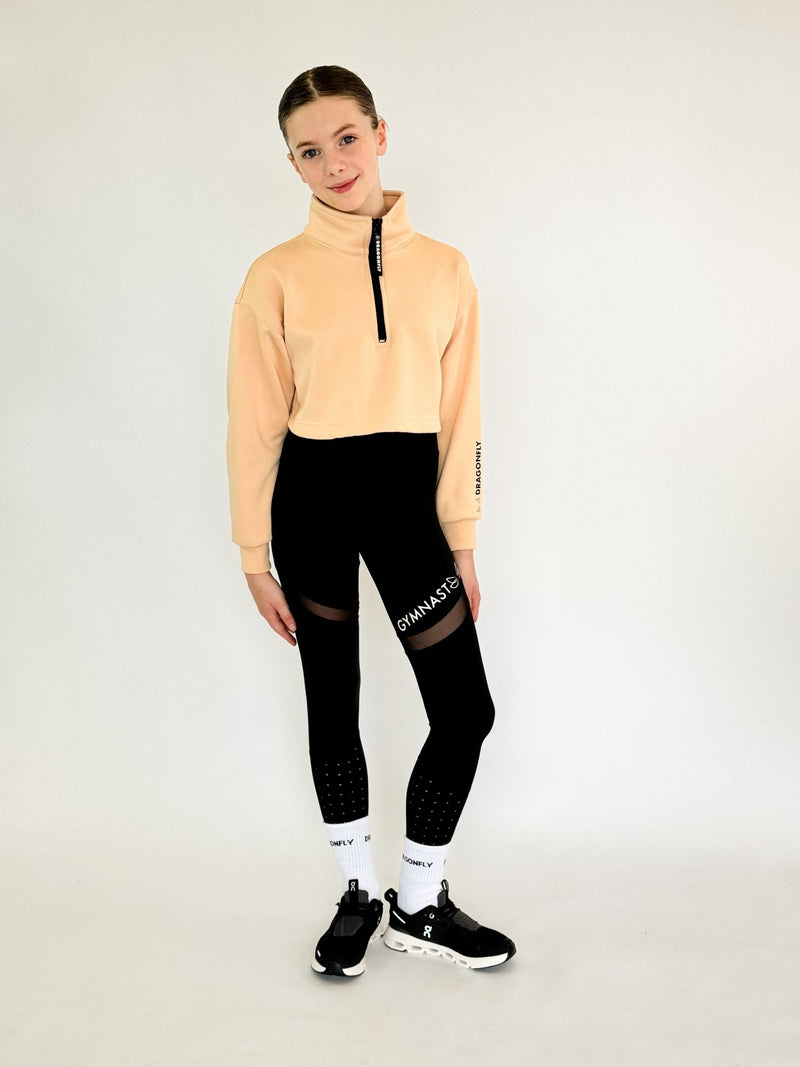 Dragonfly Cropped Jumper with zipper - Dragonfly Leotards - 