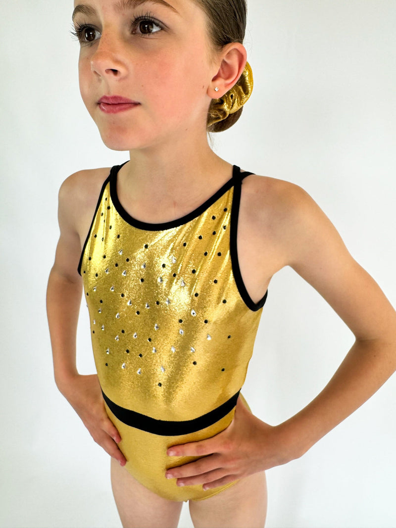 Golden Girl - Dragonfly Leotards - Gymnastics Leotard