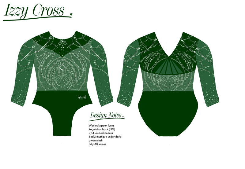 Hereford Competition Leotard - Dragonfly Leotards - Girls leotard