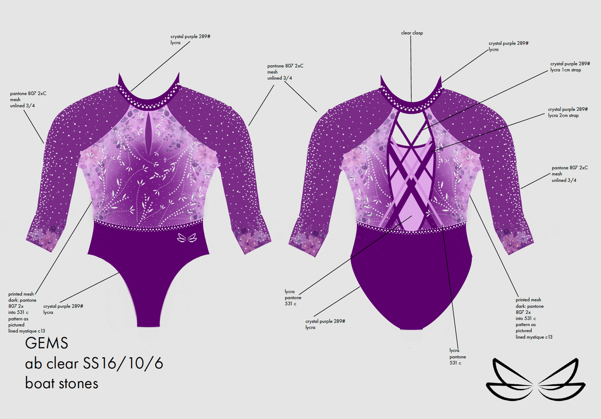 Hollie British LS 2026 - Dragonfly Leotards - Girls leotard