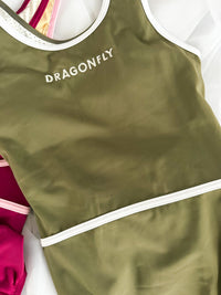 Khaki - Dragonfly Leotards - Girls leotard