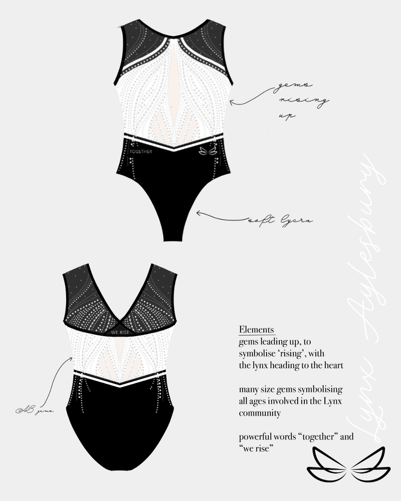 Lynx Aylesbury Fundraising Leotard - Pre - sale - Dragonfly Leotards - Girls leotard