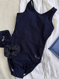 Navy Ribbed - Dragonfly Leotards - Girls leotard