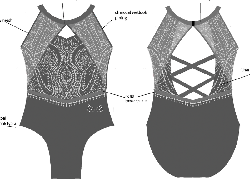 Noa - Dragonfly Leotards - Girls leotard