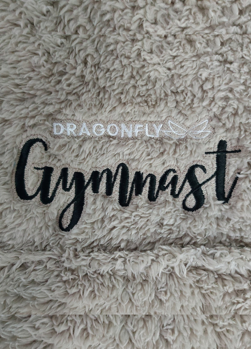 Gymnast Oversized Teddy Hoodie - Dragonfly Gymnastics Leotards 