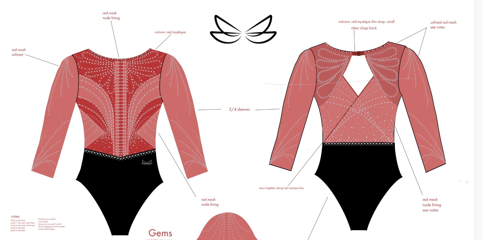 Penryn Novice Leotard 2024 (short sleeve) - Dragonfly Leotards - Leotard