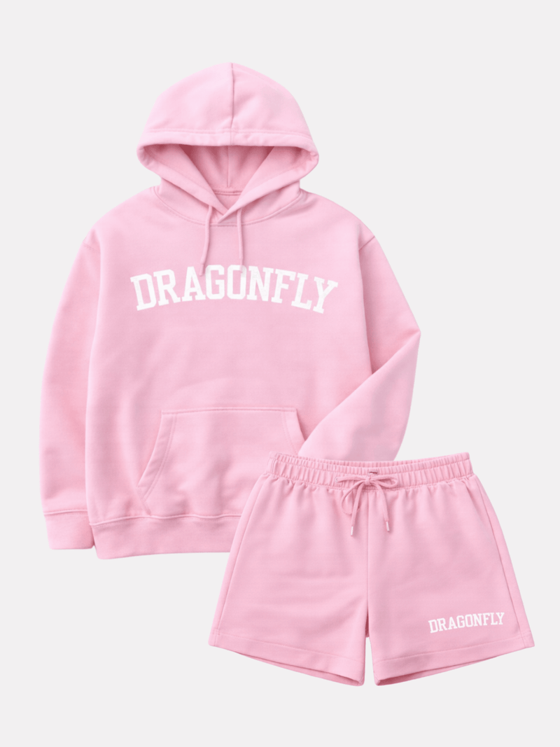 Pink Lounge Set - Dragonfly Leotards - Sportswear