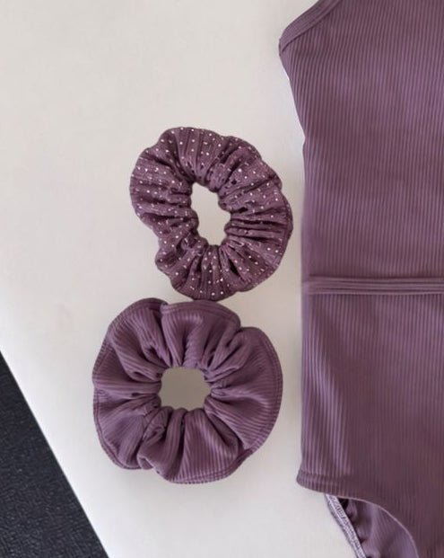 Purple Core Scrunchie - Dragonfly Leotards - Hair accessories