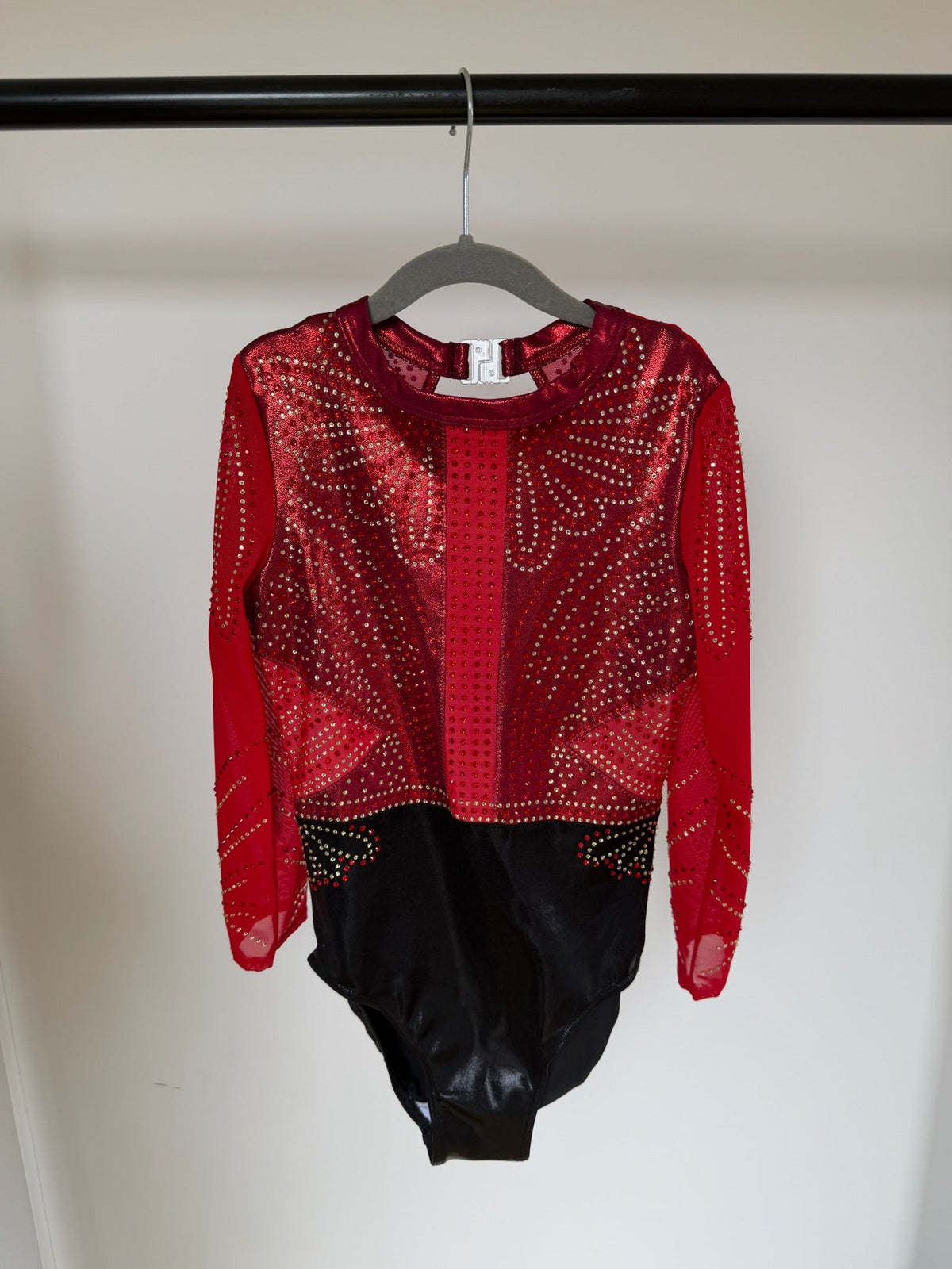 Red & Black Long Sleeve - Limited Edition - ASM - Dragonfly Leotards - Girls leotard