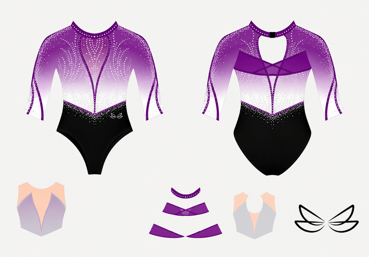 Stewartry Competition Leotard - Dragonfly Leotards - Girls leotard