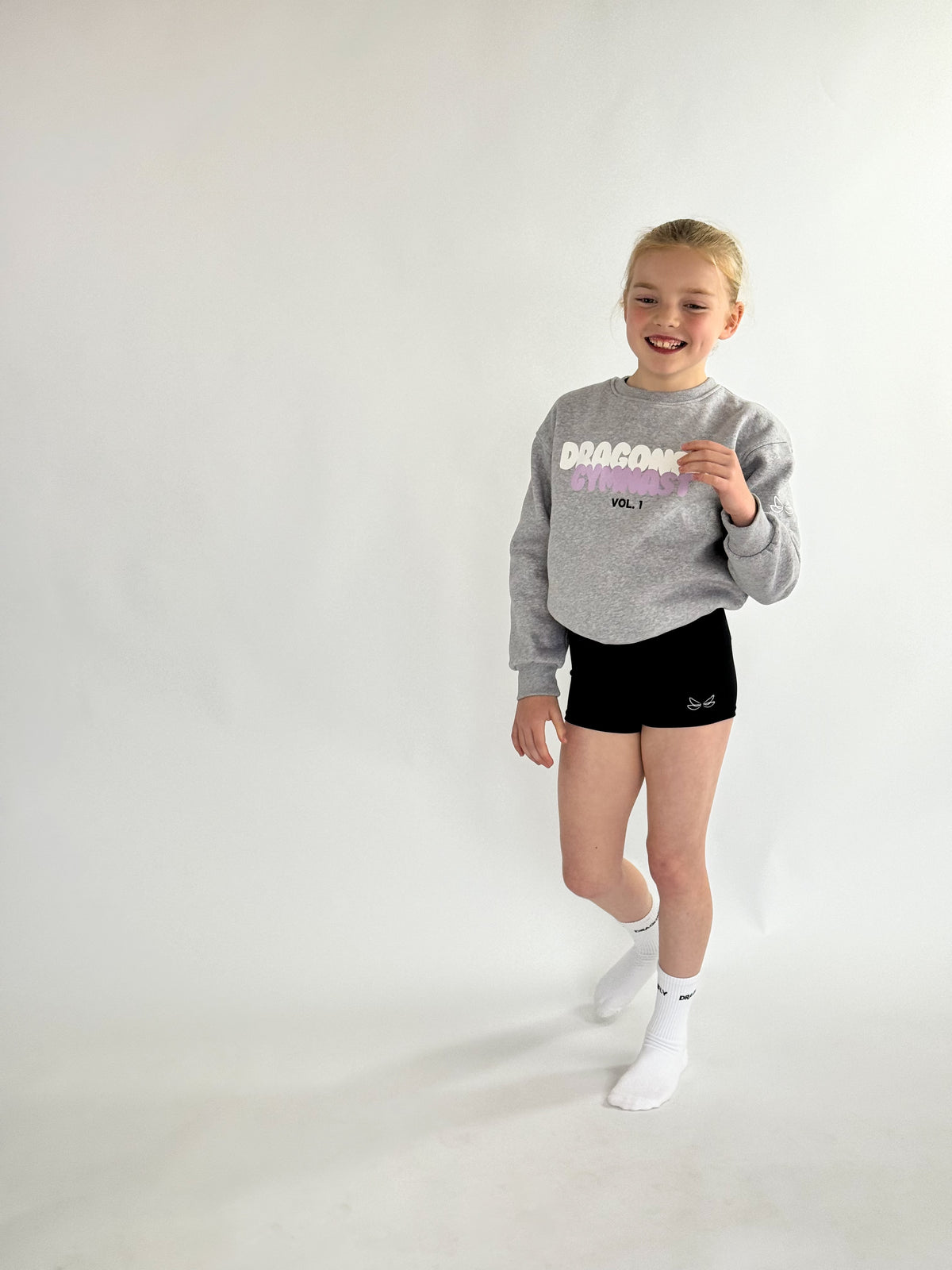 Grey Relaxed Sweatshirt - Dragonfly Leotards - Activewear