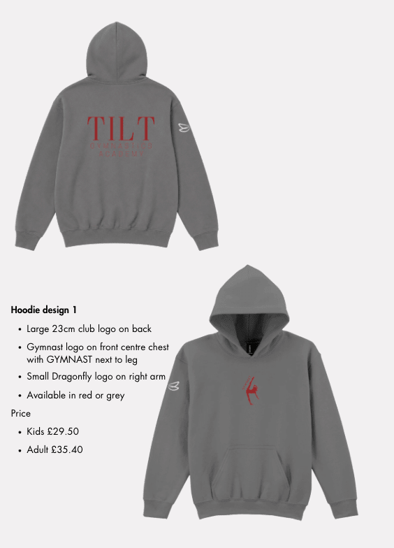 Tilt Gymnast Hoodie - Dragonfly Leotards - Sportswear