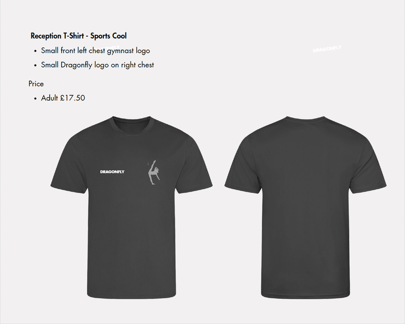 Tilt Reception Sports T-shirt - Dragonfly Leotards - Sportswear