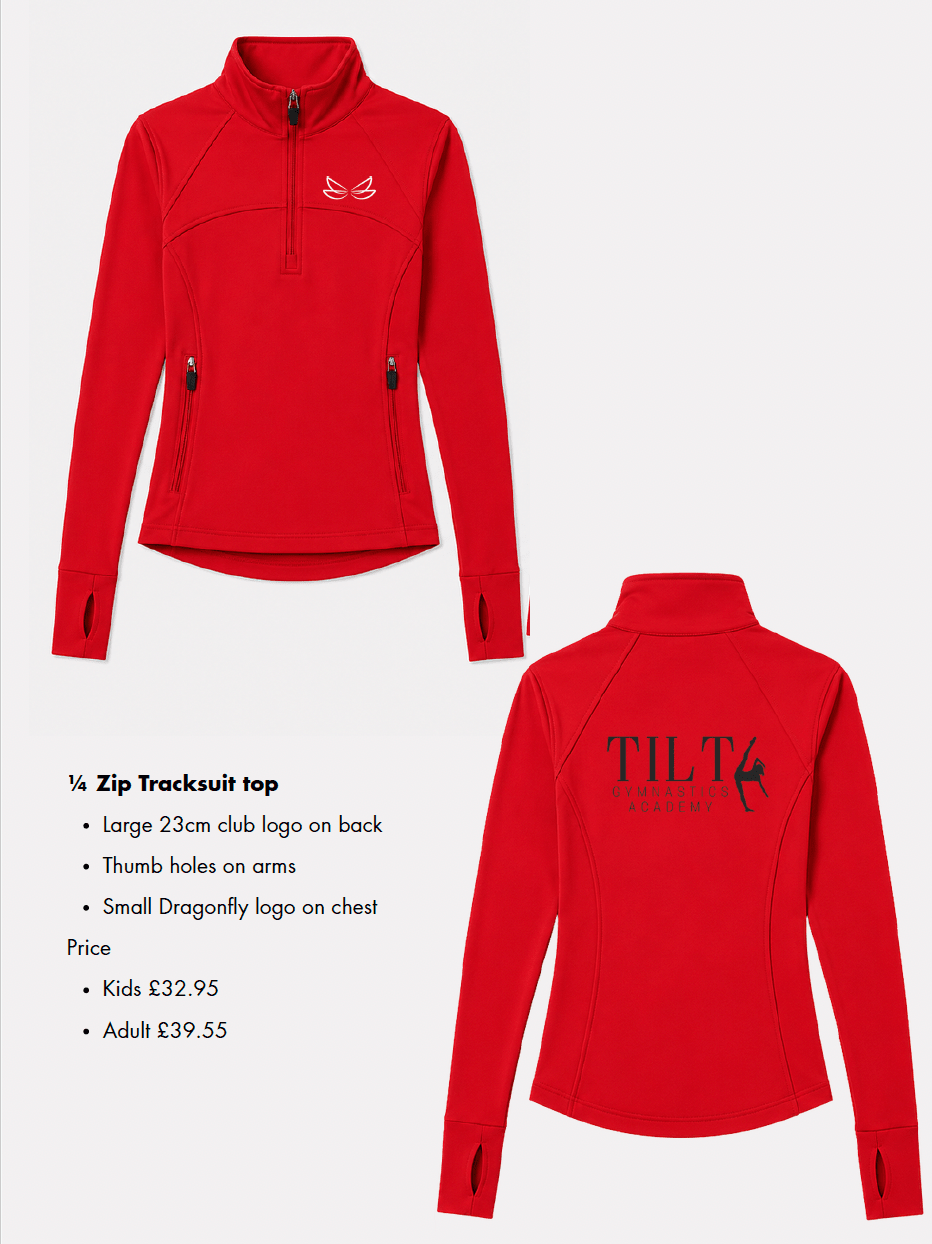 Tilt Tracksuit Top - Dragonfly Leotards - Sportswear