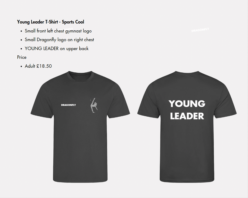 Tilt Young Leader Sports T-shirt - Dragonfly Leotards - Sportswear