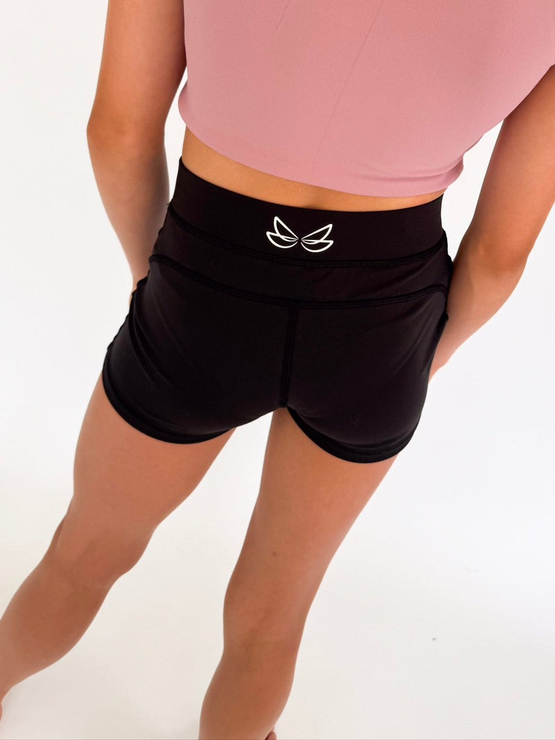 Ultimate Black Shorts - Dragonfly Leotards - Girls leotard