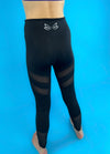 Black Leggings Wide waisted - Dragonfly Leotards - Children's Sportswear