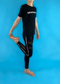 Black Leggings Wide waisted - Dragonfly Leotards - Children's Sportswear