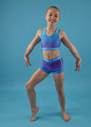 Blue/Purple Dragonfly Original Shorts - Dragonfly Leotards - Children's Sportswear