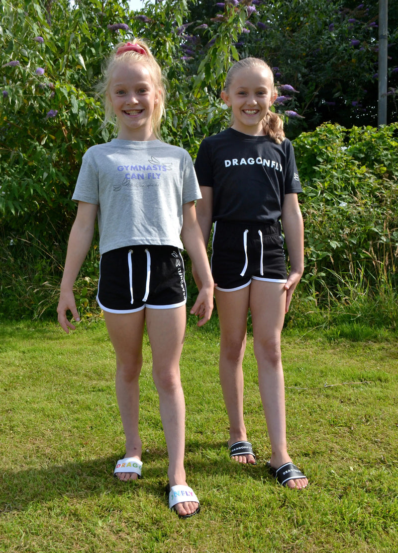 Classic Black Sliders - Dragonfly Leotards - Children's Sportswear