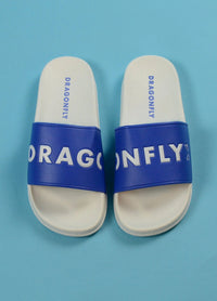 Dragonfly Blue & White Sliders - Dragonfly Leotards - Children's Sportswear