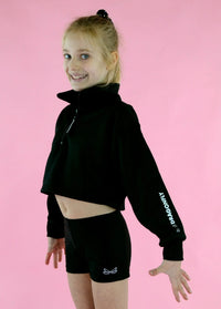 Dragonfly Cropped Jumper with zipper - Dragonfly Leotards - Children's Sportswear