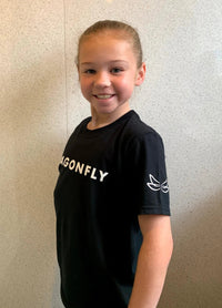 Dragonfly Unisex Essential T-shirt Black - Dragonfly Leotards - Children's Sportswear